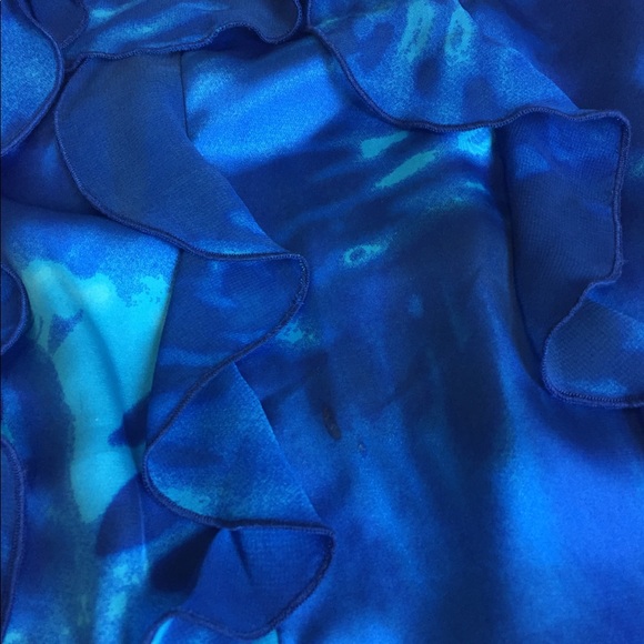 White House black market blue blouse - Picture 6 of 7